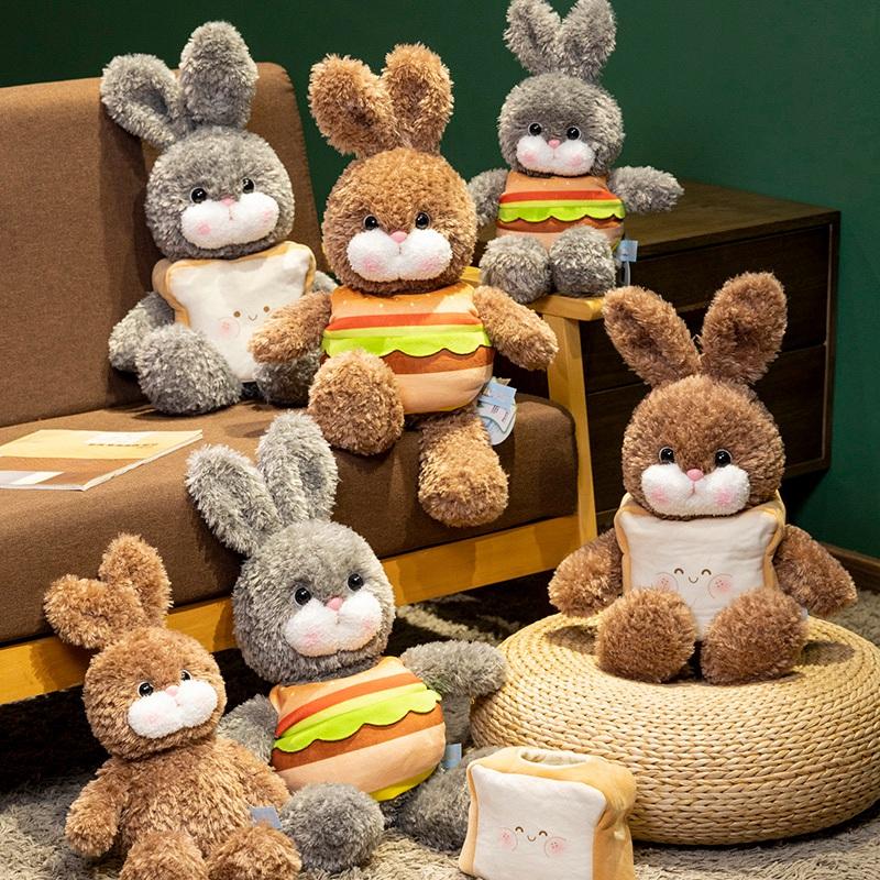 Kreative 35/45cm Simulation Anime Niedliche Stofftiere Cartoon Brot Hase Hamburger Kaninchen Heimdeko Mädchen Geschenke