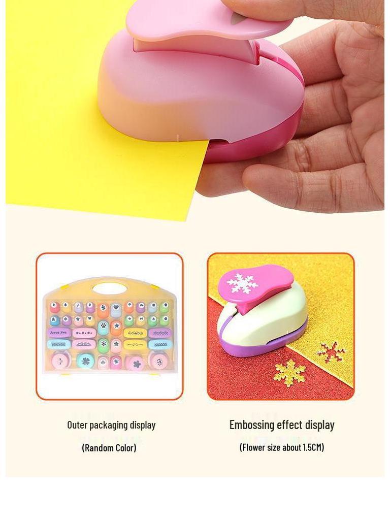 Kids' DIY Paper Puncher: Effort-Saving Embosser Set for Kindergarten Art Projects