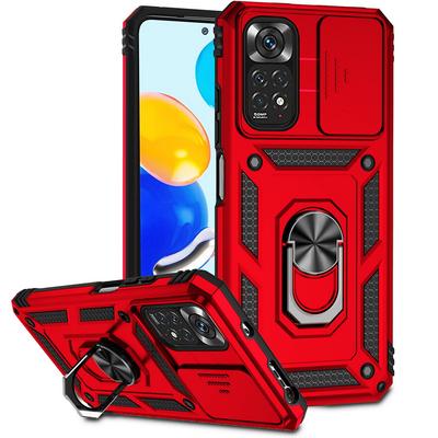 Husă de protecție pentru lentile camerei glisante pentru Xiaomi Redmi Note 11 Pro Note11 11S 10 Pro 10S 9S 9 Pro 8 Pro Husă pentru suport pentru inel cu armură