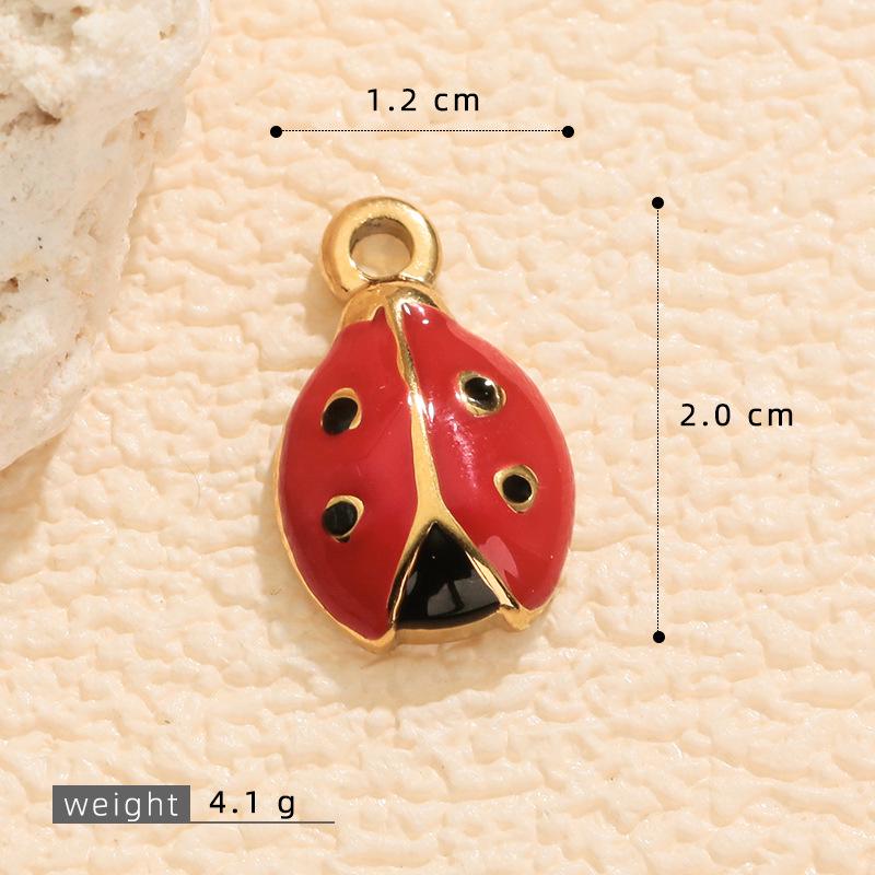 DIY Fruit Charm Bracelet Set: 18K Gold-Plated Zircon Cherry, Strawberry, Banana Earrings, Bracelets, Necklace Accessories.