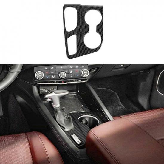 Fibre de Carbone Console Centrale Levier de Vitesse Couvercle Garniture ABS pour Dodge Durango -22