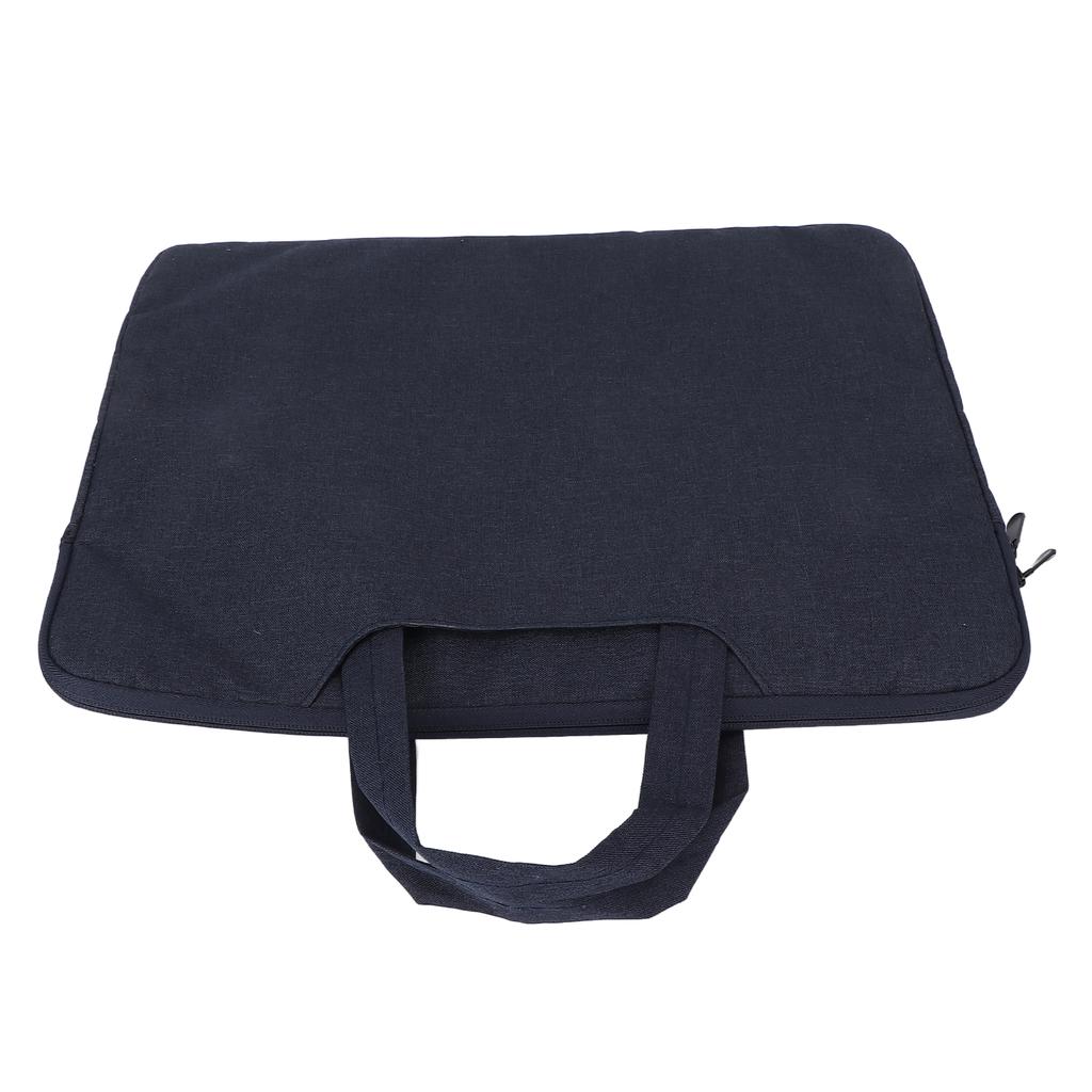 Laptop Case Plush Lining Shock Absorption Crush Resistance Three Layers Water Resistant Laptop SleeveNavy Blue 15.6in