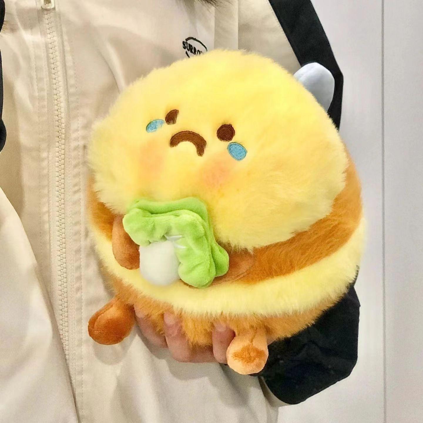 Милая маленькая кукла-пчелка, блюдо, горькая акула, кукла-пчелка, кукла, плюшевая игрушка, мальчик и девочка, забавный подарок на день рождения 20cm