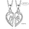 Stylish Heart Bff Pendant Necklace For Best Friends Crafted From Durable Alloy Material