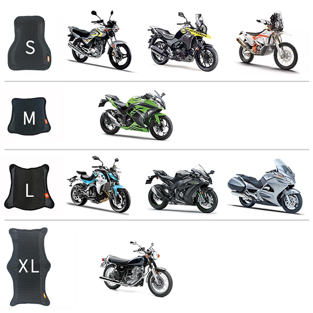 Motorcycle Seat Cushion Cover 3D Mesh Protector Insulation Cushion Honeycomb Motorcycle Seat Cover Cushion Universal for Electri