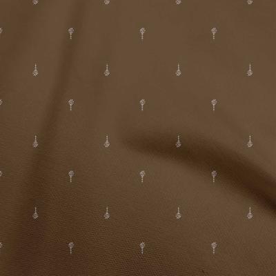 Cotton Flex Brown Fabric Asian Block Sewing Fabric By The Yard Printed Diy Clothing Sewing Supplies 40 Inch