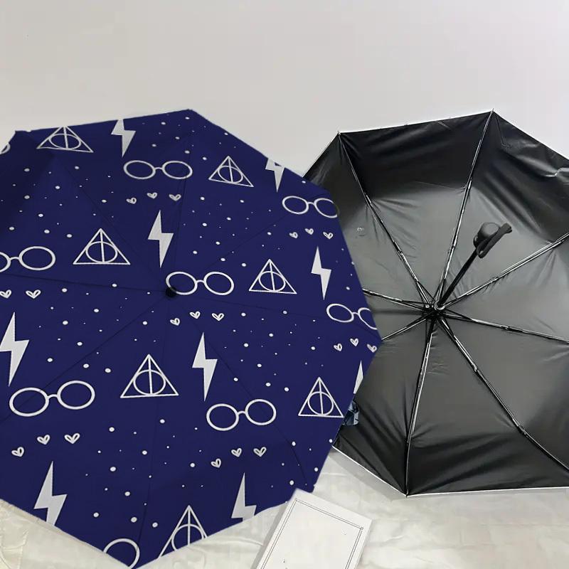 1PC Glasses Lightning_bolt Umbrella-8-Rib Reinforced, Automatic Open, Lightweight & Durable, Cute Fashion Accessory for Outdoor, D2629