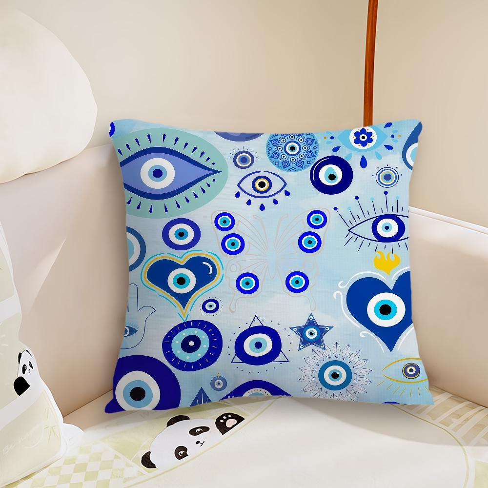 Fashion blue eyes cushion cover Pillow Case Plush Fabric Soft Double Sided Print Sofa Cushion Cover Throw Pillow Covers 30X30cm