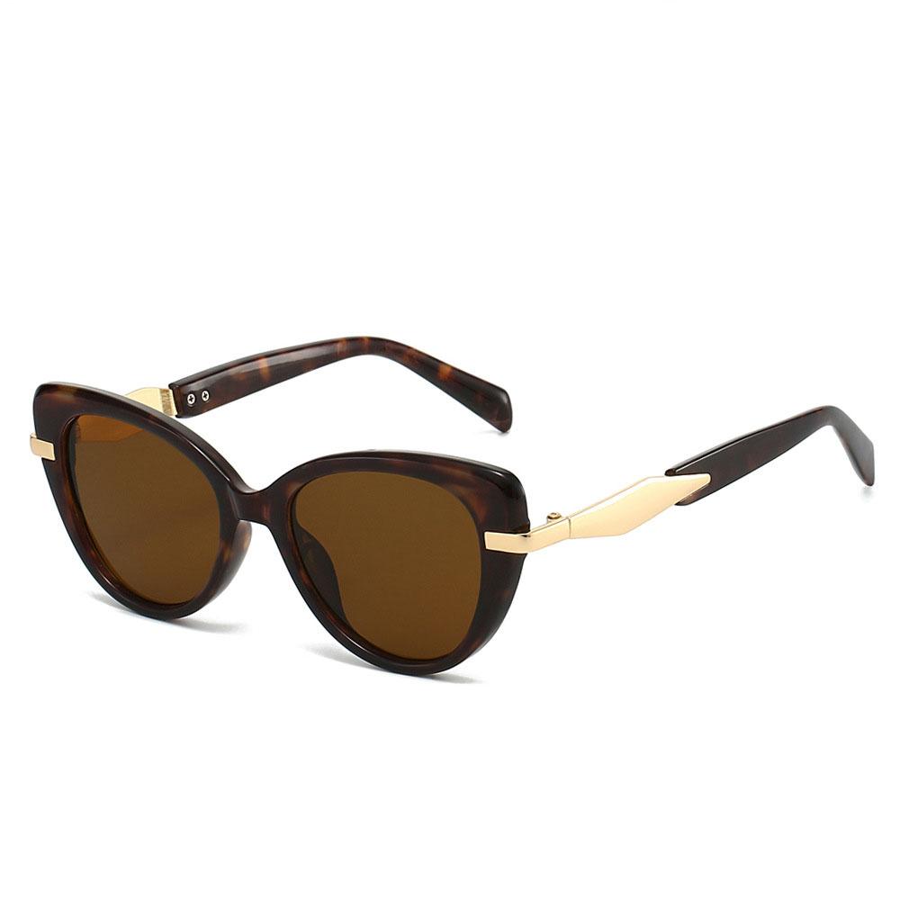 

Trendy Cat Eye Sunglasses Women For Female Vintage Punk Luxurious Brand Style Designer Popular Sexy Ladies Outdoor Use Driving Use Sun Eyeglasses As the photo