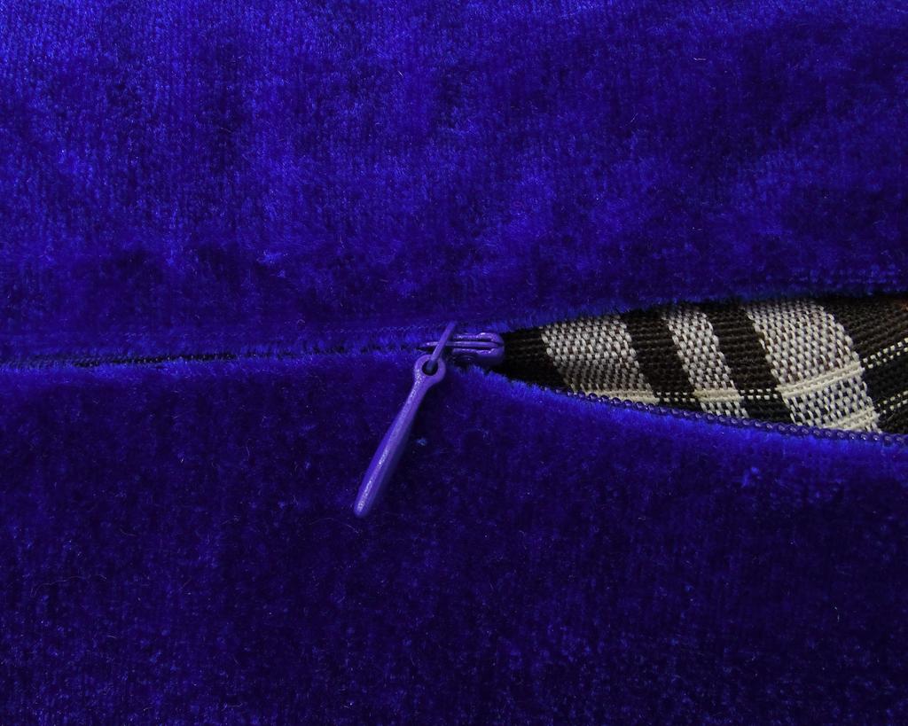 Home Decor Throw Lace Work Blue Velvet Pillow Cushion Cover Case Choose Size