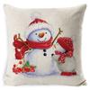New Christmas Pillow Cover Four-piece Set Pillow Cushion Office Lumbar Backrest Decorative Backrest
