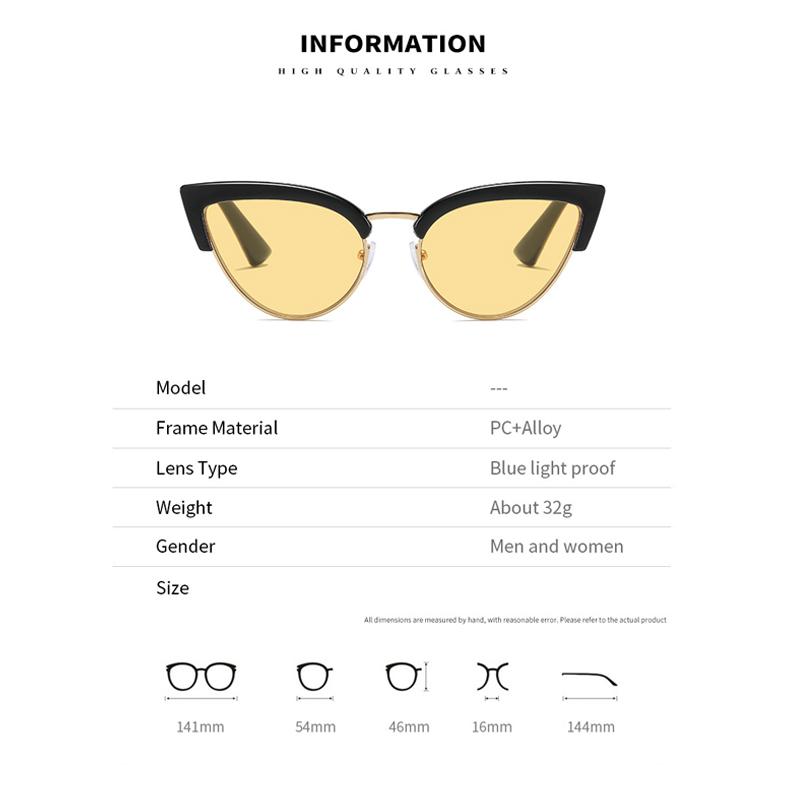 2026 New Retro Cat-Eye Night Vision Presbyopia Glasses High-Definition Anti-Blue Light Reading Eyewear Diopter +1.0 To +4.0