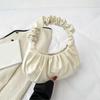Fashion Pleated Handlebags For Women Pu Cloud Bags Leisure Shoulder Armpit Bag