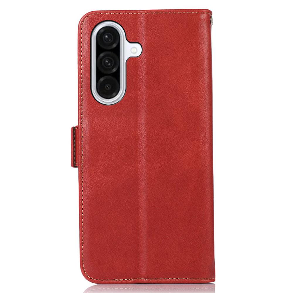 For Samsung Galaxy A17 5G/A17 4G/A26 5G/A16 5G/A16 4G Case RFID Blocking Genuine Cow Leather Wallet Phone Cover