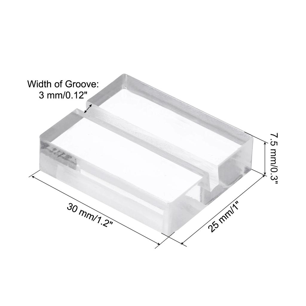 10/20pcs Place Card Holder Acrylic Table Sign Holder Table Number Holders Name Card Stands for Photo Menu Display Clear