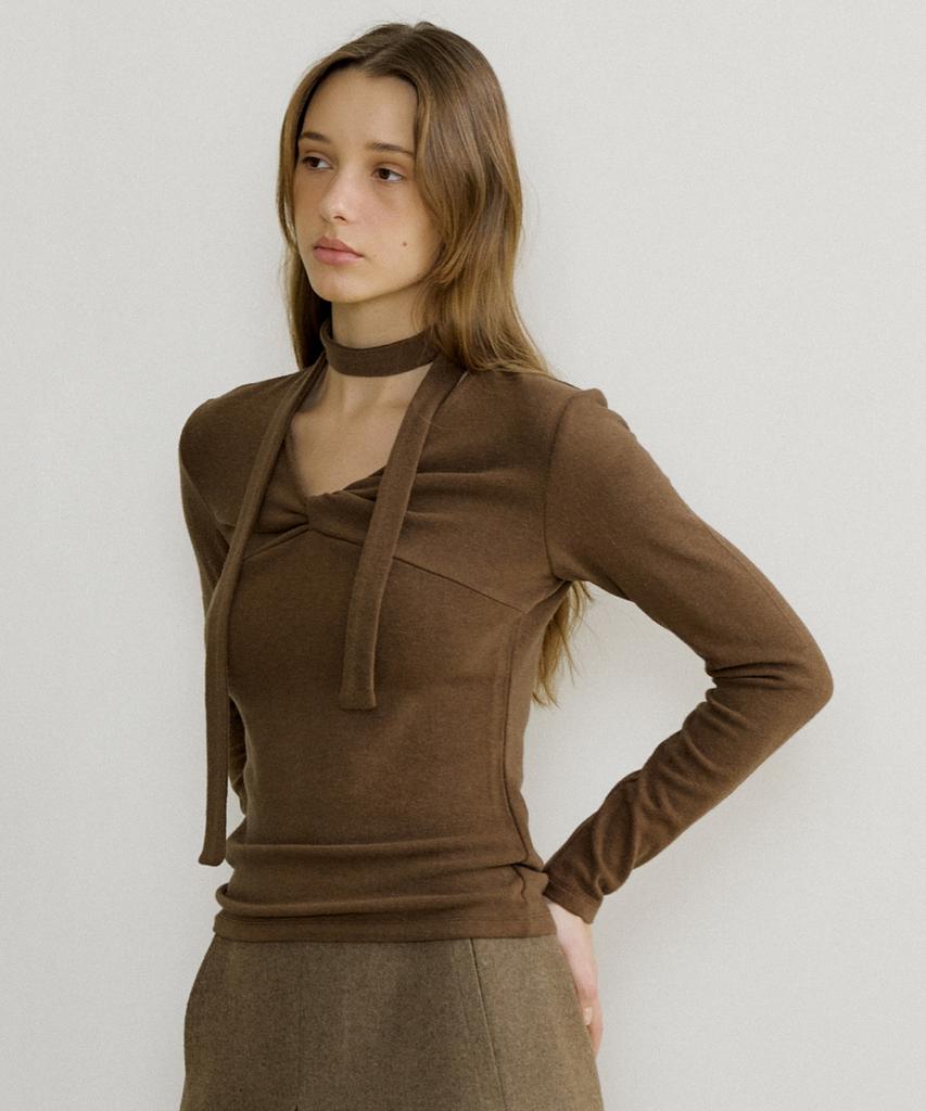 OCTETTE Jersey Twist Long Sleeve T_3Color