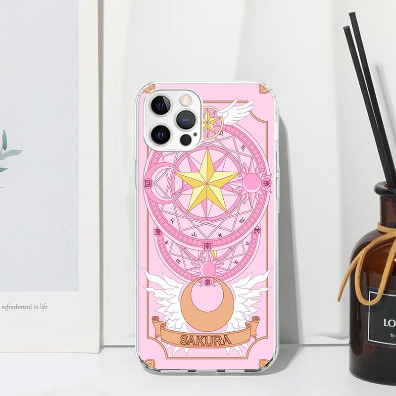 CardCaptor Sakura Anime Phone Case For Iphone 17 Air 16 15 Plus 16E 14 Pro Max 13 Mini 12 11 7 8 SE Fundas Soft Back Cover 17 Ai