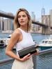 Balenciaga Schwarzer PU-Leder-Sonnenbrillenetui