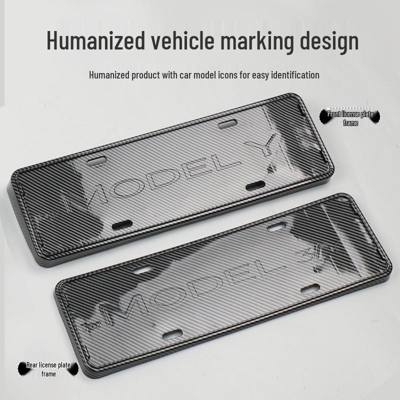 Tesla Model Y License Plate Frame - Original Style Car Modification Accessory