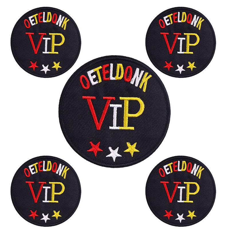 10pcs Wholesale Netherland Carnival Oeteldonk Emblem Patch Embroidered Patches For Clothes Iron On Patches For Clothing Sew 