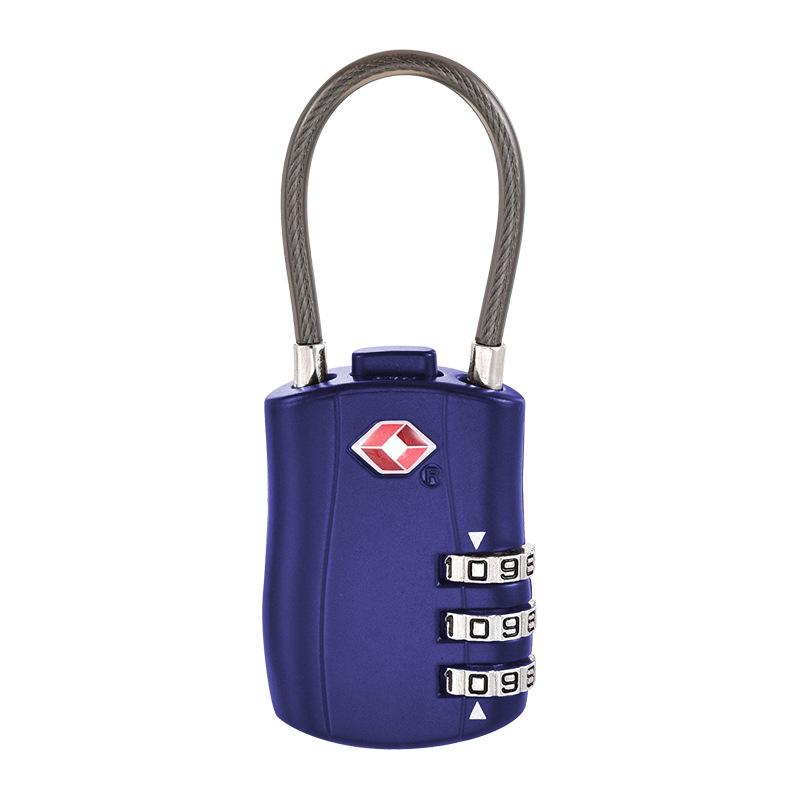 TSA Customs 3-Digit Zinc Alloy Lock for Suitcase & Bag