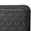 MICHAEL KORS Jet Set Signature Logo Print Coated Canvas Crossbody Shoulder Bag Large Women's Black
