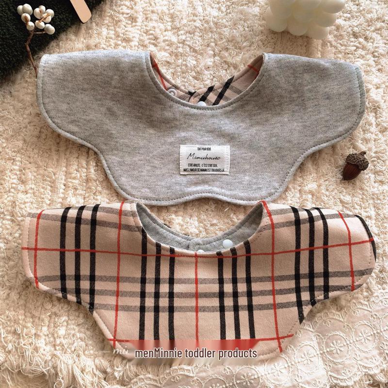 Korean Petal Baby Bib: Reversible, Anti-Vomit, All-Season Neck Scarf