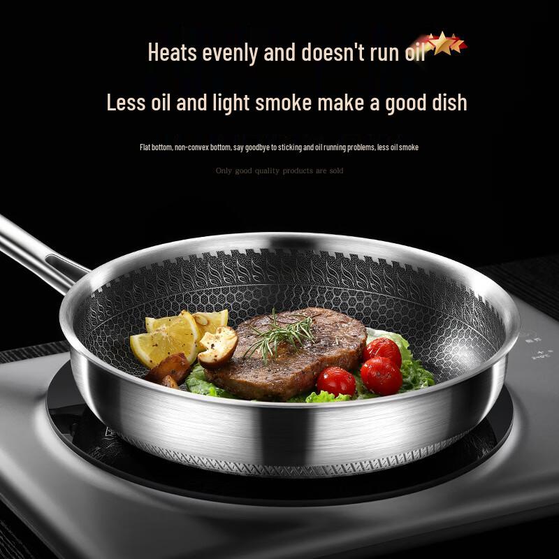 Oujiewang 316 Stainless Steel Non-stick Frying Pan