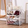 Simple Multi-layer Metal Shoe Rack for Dorms and Doorways - Economical and Reinforced Cabinet