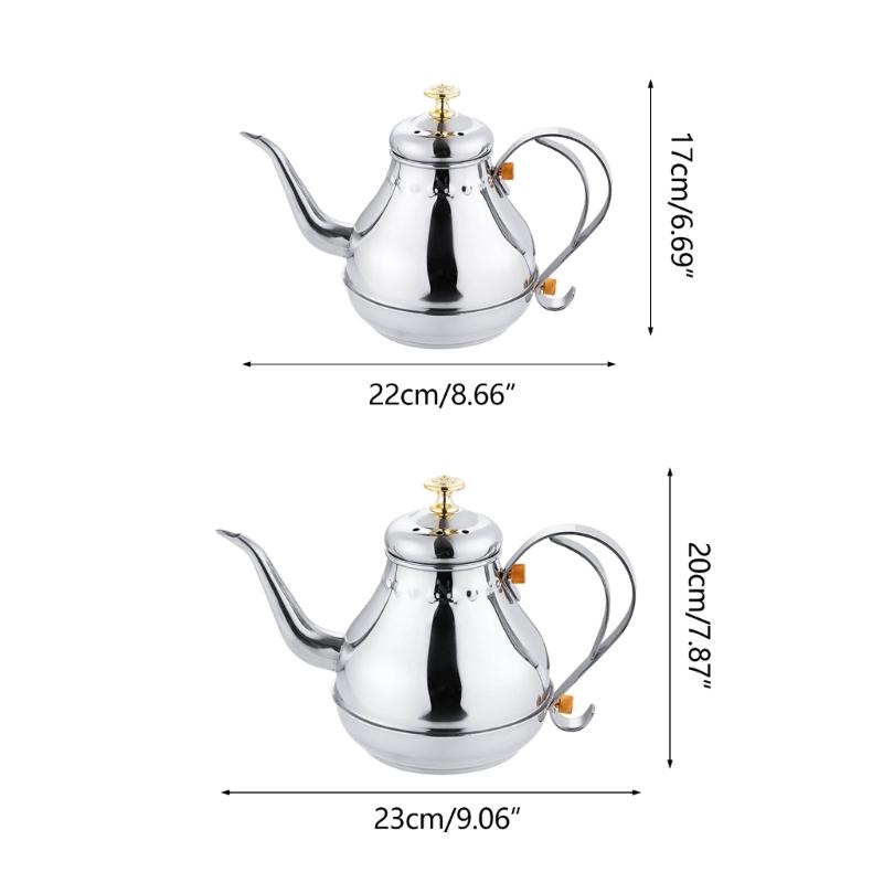 Insulated Filtereds Kettle Gooseneck Kettle Coffee Kettle Water Kettle StainIess Steel Teapots Suitable for Tea Brewing