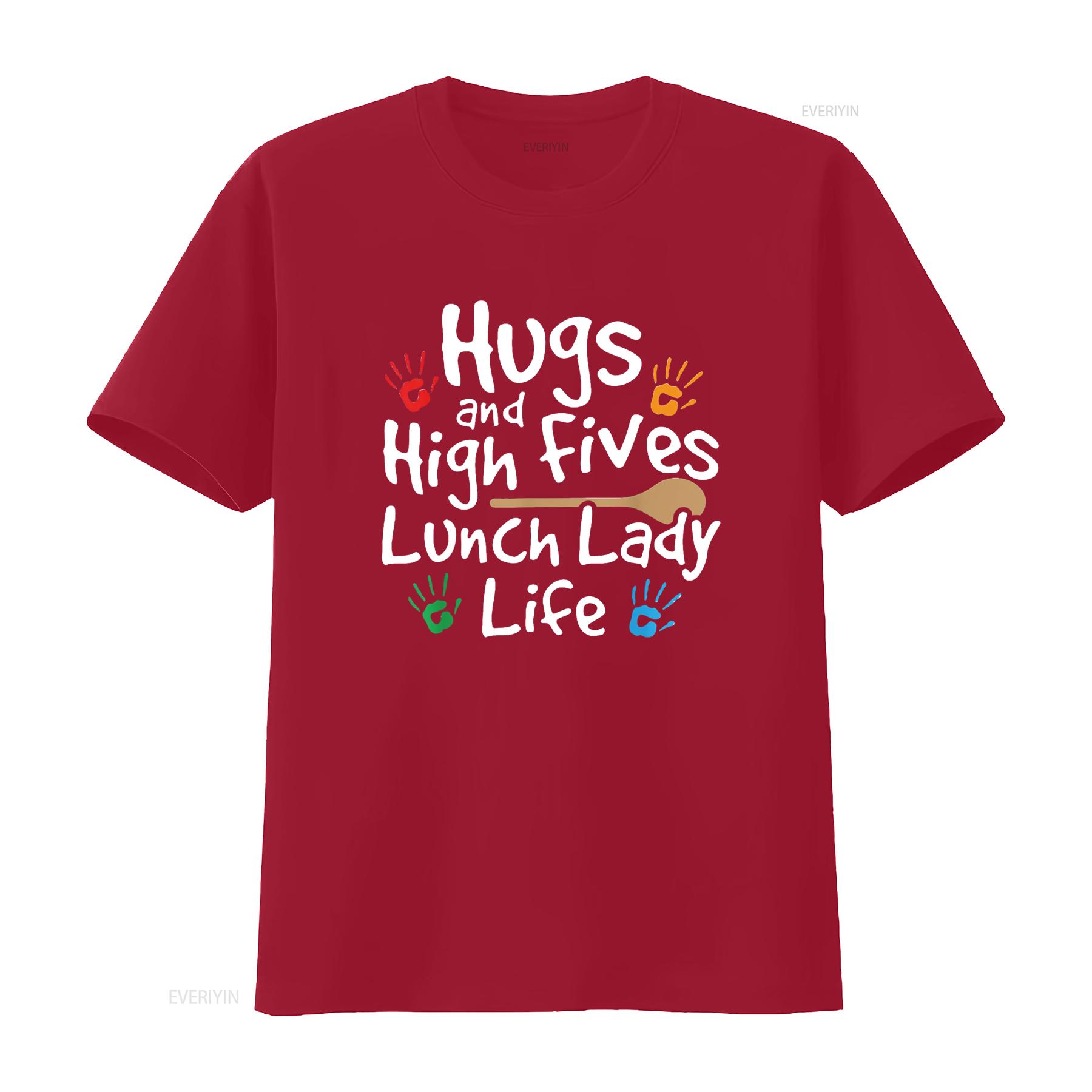Lunch Lady Life Cafeteria Worker Costume T Shirt vintage Washed Casual Slightly Comfortable homme Top For Everyday Wear S