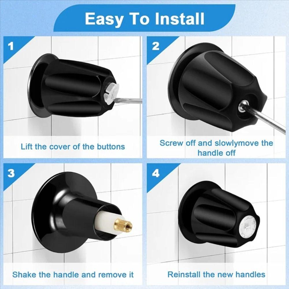 Hot Cold Shower Knob Sturdy Bathroom Faucet Knobs Shower Trim Shower Knobs  Tub Shower