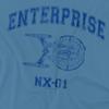 STAR TREK Mens Enterprise Athletic T-Shirt