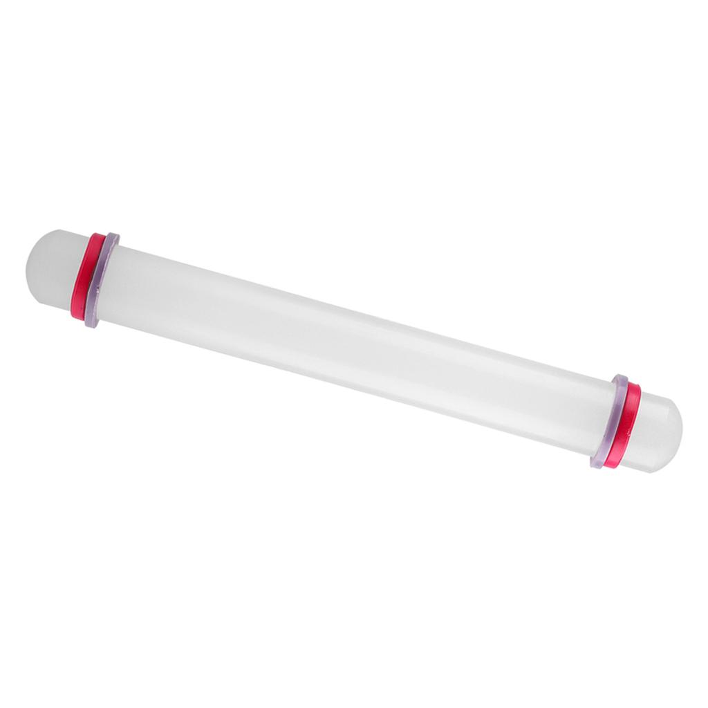 Plastic,Rolling Pin, Non Stick Kitchen Tool with Adaptable   circles for Fondant Cake, Pastry,