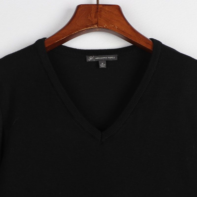 Lonely Spring New Arrival Export European and American plus Size Women's Clothes V Neck Chiffon Sleeves Long Sleeves Knitwear Lightweight Sweater