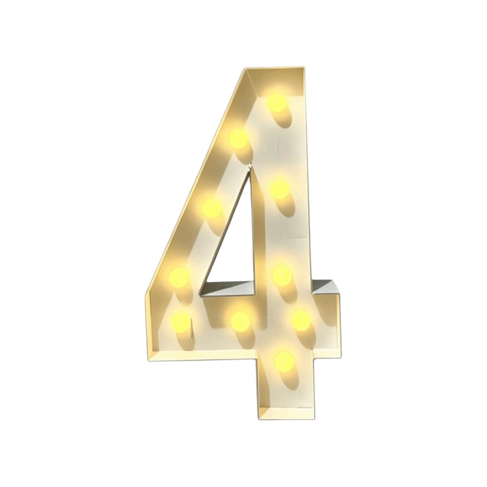 70cm Giant LED Light Balloon Energy Saving Marquee Number Frame Giant Number Balloon  Wedding Decor Style-5