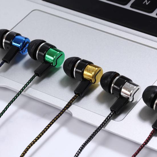 

Чувствительные наушники с шумоподавлением, проводное управление, практичные наушники-вкладыши 3,5 мм HiFi для спортивных игр, аудиоаксессуары