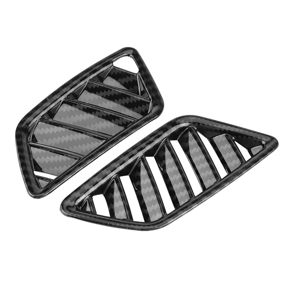 

2Pcs Interior Upper Air Vent Outlet Cover Trim for Mitsubishi Eclipse Cross 17 18 Carbon Fiber