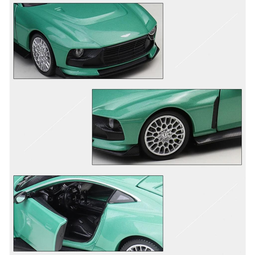 WELLY 1/24 Aston Martin Valour Alloy Super Sports Car Model Diecast Metal Racing Car Vehicle Model High Simulation Kids Toy Gift