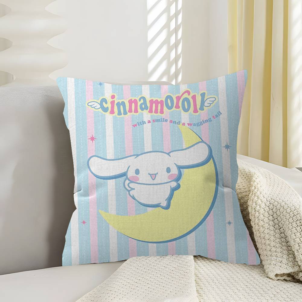C-Cinnamoroll Maple Design Cushion Cover Happy Autumn Harvest Decor Holiday Decorati Pillow Cover