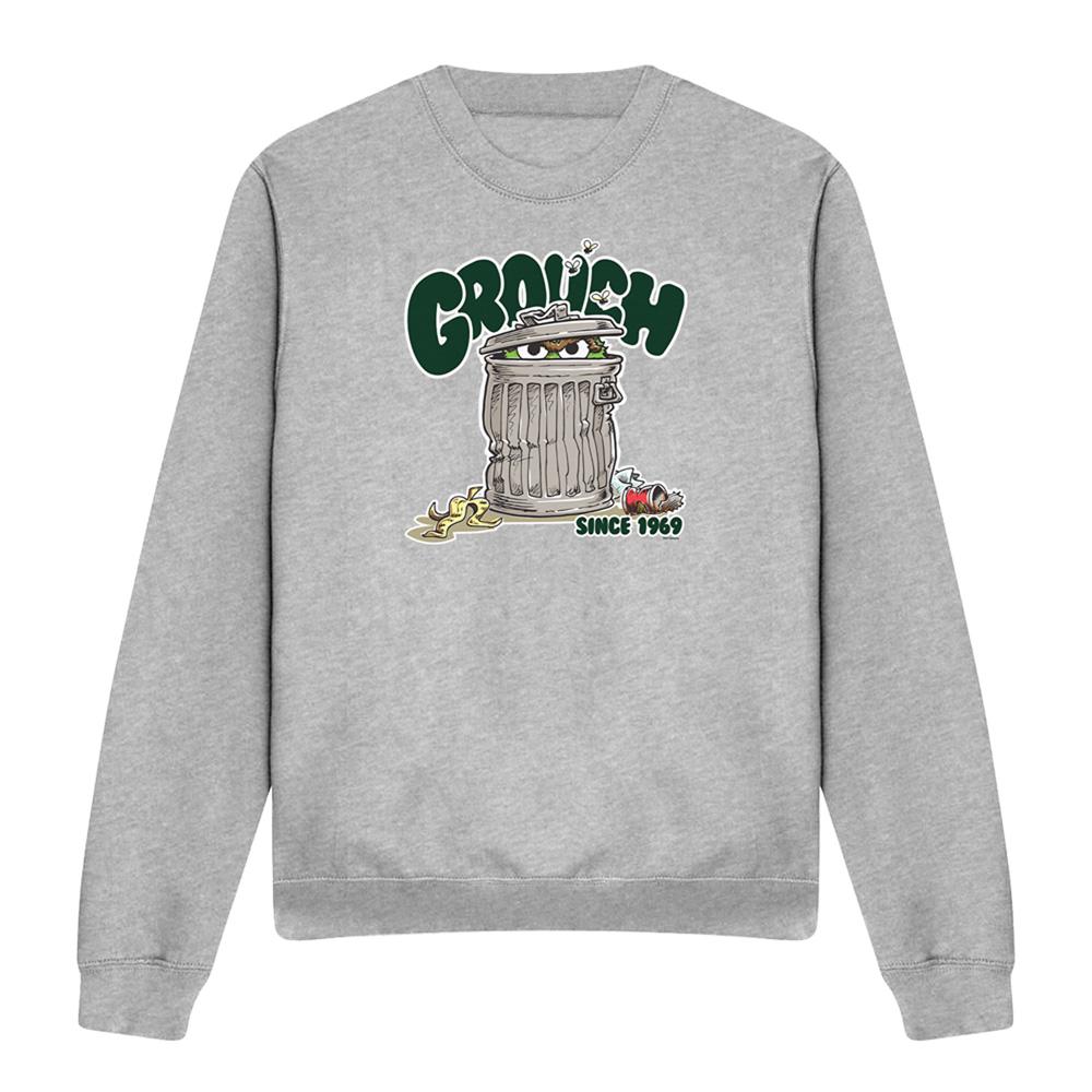 Sesame Street Unisex Adult Since 1969 Oscar The Grouch Sweatshirt