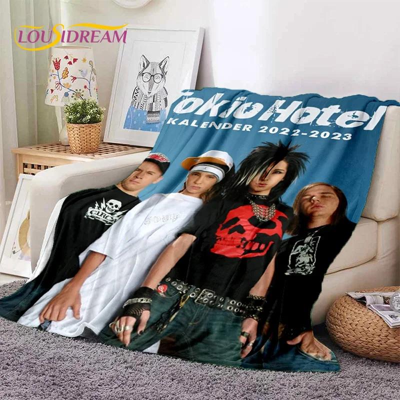 Rock Band Tokio Hotel Bill Kaulitz Soft Flannel Blanket for Bed Bedroom Sofa Picnic,Throw Blanket for Cover Outdoor Leisure Gift