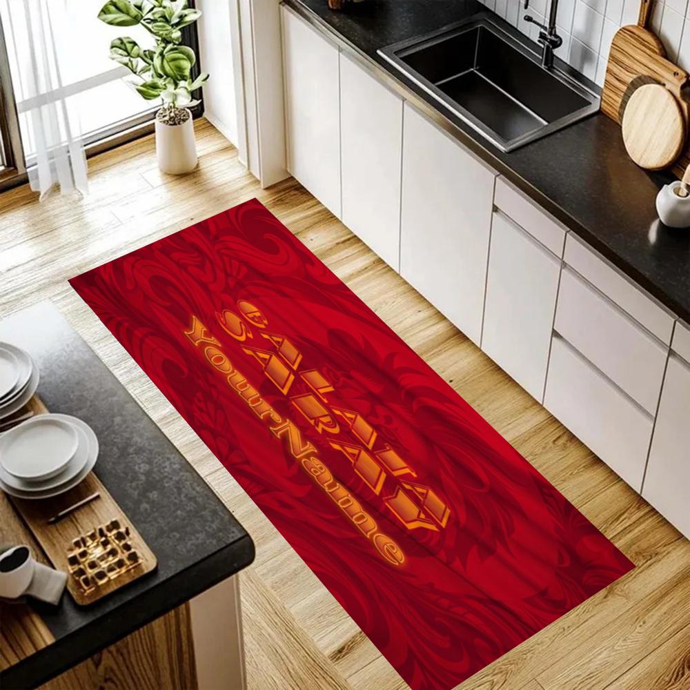 Galatasaray1 Personalized Name Kitchen Carpet Nonslip Floor Mat Ideal Entryway Door Mat Laundry Room Bathroom Foot Mat