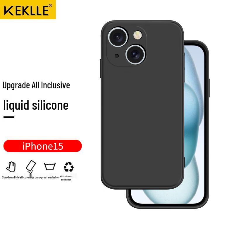KEKLLE Liquid Silicone Shockproof Phone Case for iPhone 14/15 Series