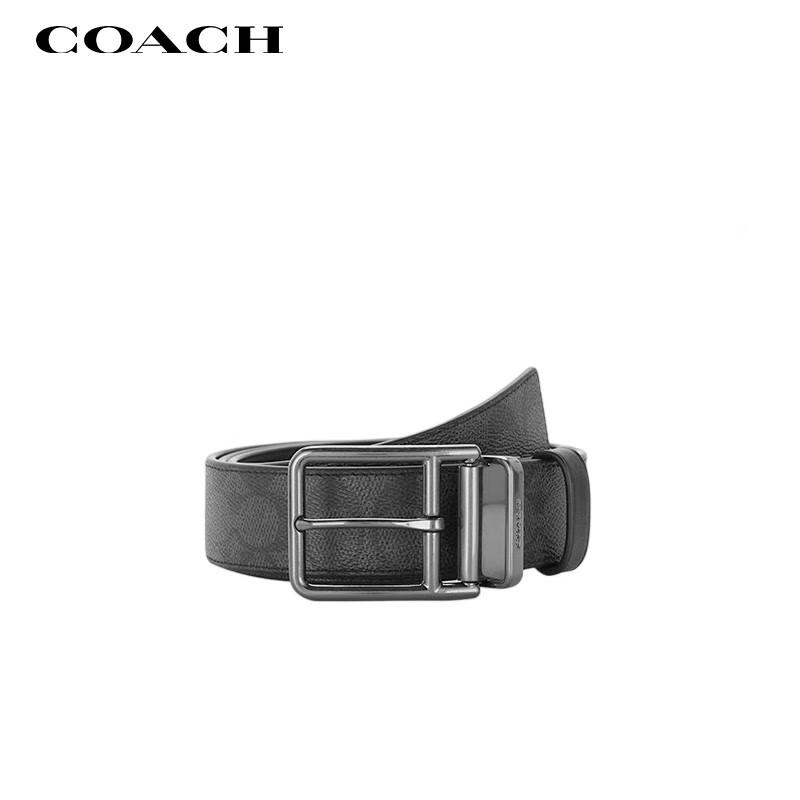 Мужской ремень COACH с принтом и пряжкой-булавкой 38 мм 1