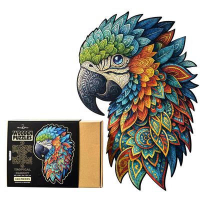Wooden Puzzle Tropical Parrot XXL Puzzle Gift For Adults 440
