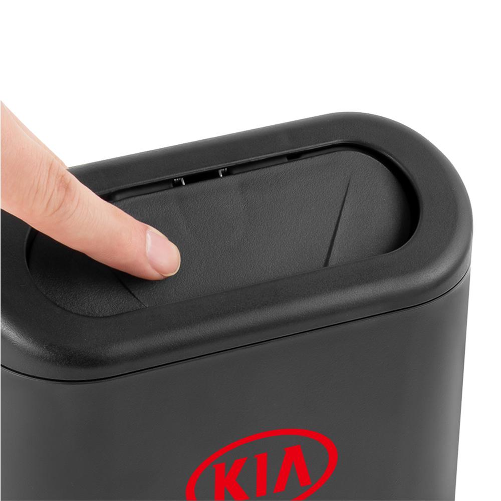 Pattumiera per Auto Custodia per Polvere Rifiuti Veicolo Scatola Portaoggetti Pattumiera Lattina Accessori Auto Per KIA Rio Ceed Sportage Cerato Soul Sorento Niro