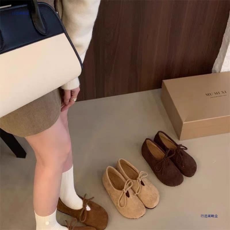 Platform Shoes Early Autumn Shoes Women's One-pedal New All-inclusive Spring and Autumn Single Shoes Women's Shoes