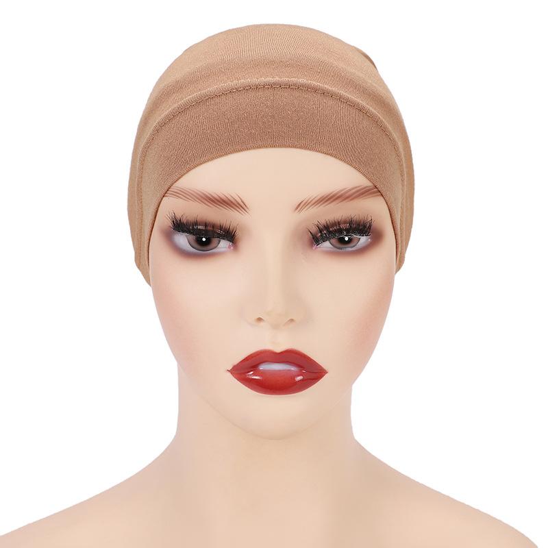 Women Soft Cotton Under Scarf Cap Turban Ready Wear Hijab Cap Female Headscarf Bonnet Hijabs Head Wraps For Women