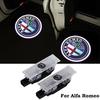 2Pcs New Fashion LED Car Door Welcome Light Logo Projector for Giulia Giulietta Mito Stelvio Brera 147 156 159 166 GT
